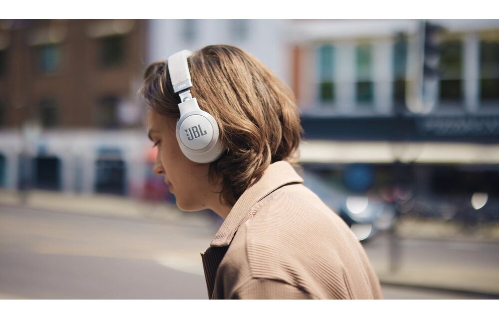 JBL Live 770NC Wit - Draadloze koptelefoon