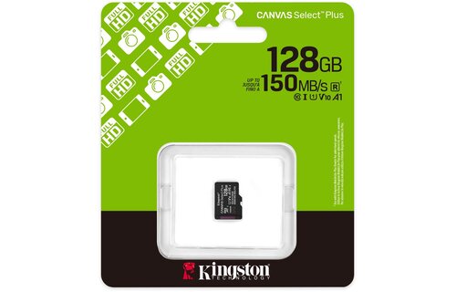 Kingston Canvas Select Plus Gen. 3 microSDXC 128GB - Micro SD kaart
