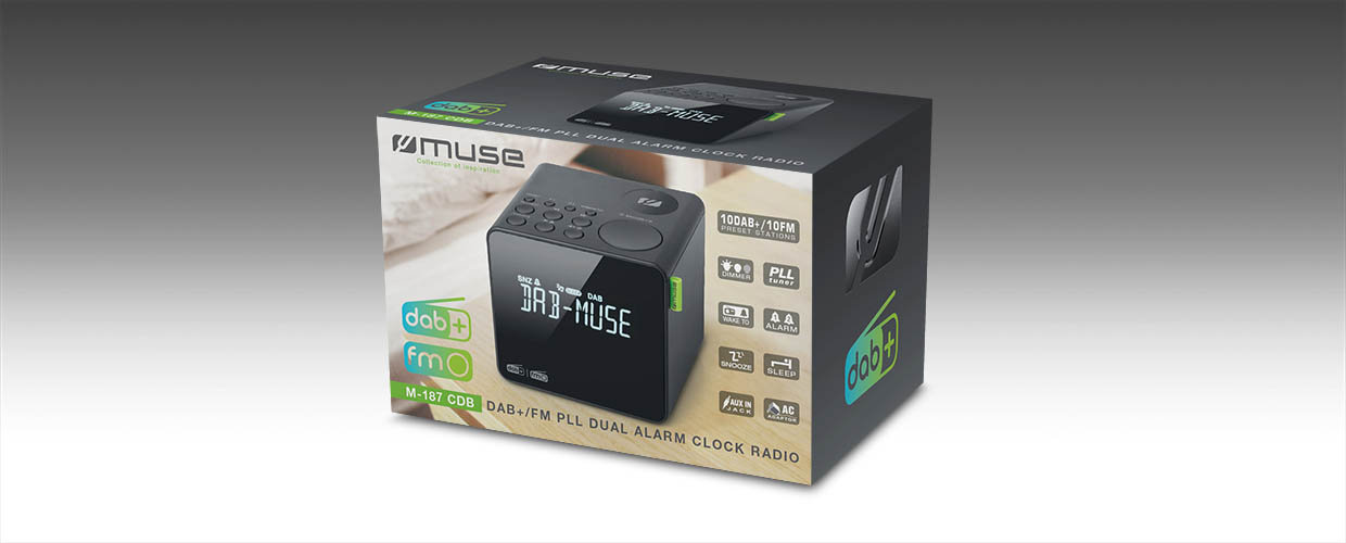 Muse M-187 CDB - Wekkerradio