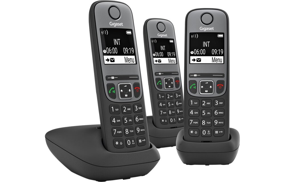 Gigaset A705 Trio Zwart - Dect telefoon