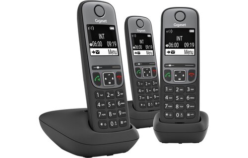 Gigaset A705 Trio Zwart - Dect telefoon