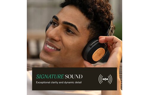 House of Marley Positive Vibration Riddim Signature Black - Draadloze koptelefoon