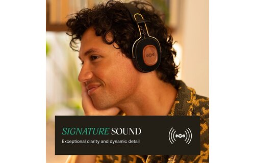 House of Marley Positive Vibration Riddim Signature Black - Draadloze koptelefoon