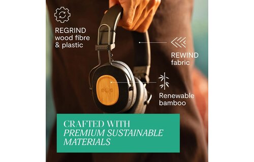 House of Marley Positive Vibration Riddim Signature Black - Draadloze koptelefoon