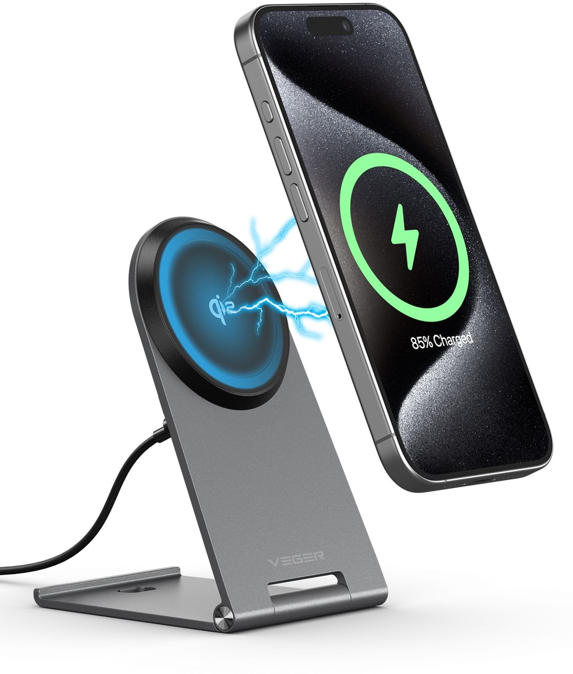 Veger Q7 15W Draadloze opklapbare snellader