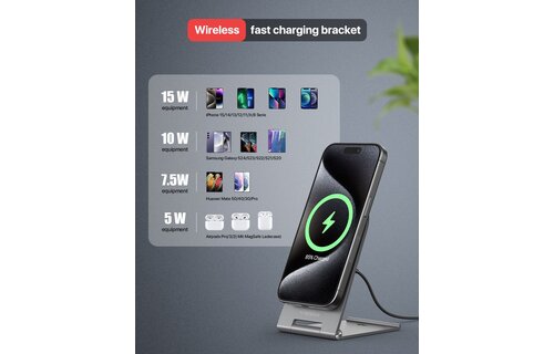 Veger Q7 15W Draadloze opklapbare snellader