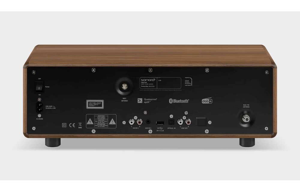 Sonoro PRESTIGE X Antraciet/Walnoot - Radio