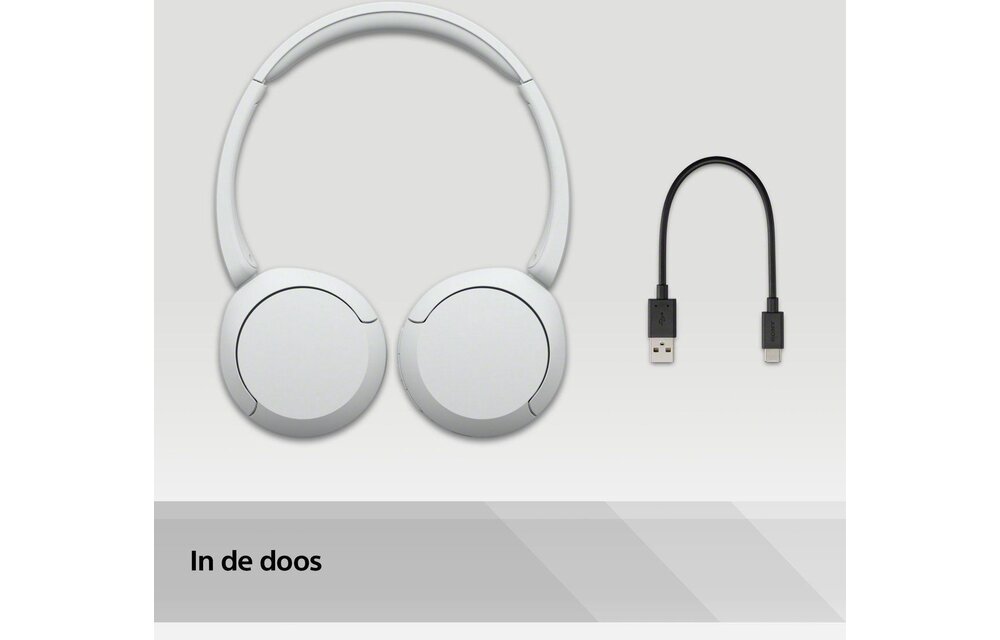 Sony WH-CH520 Wit - Draadloze koptelefoon