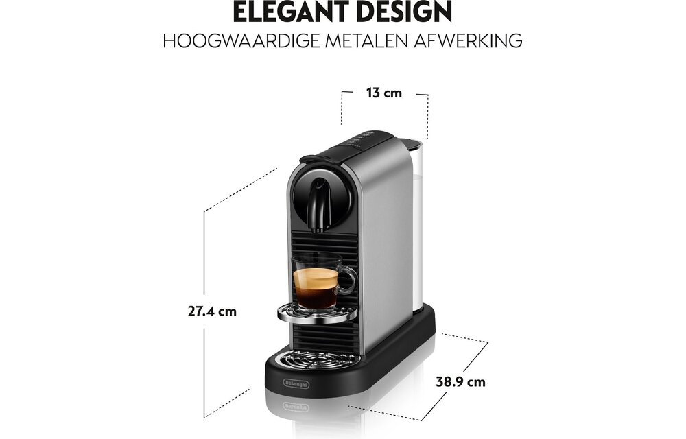 De'Longhi Nespresso CitiZ Platinum EN220.T - Koffiemachine
