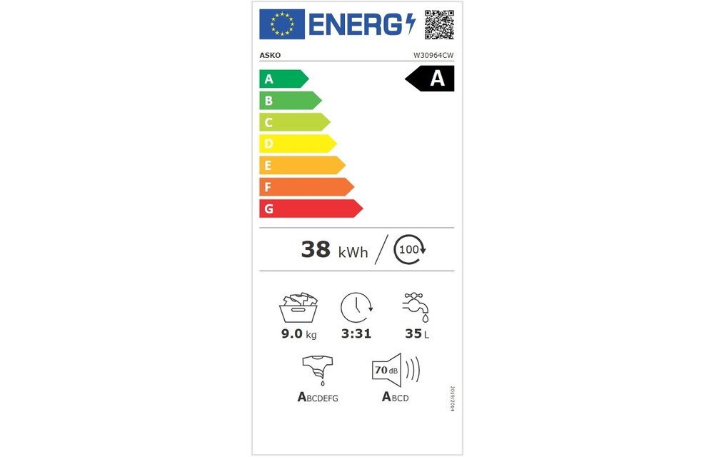 ASKO W30964CW - Wasmachine