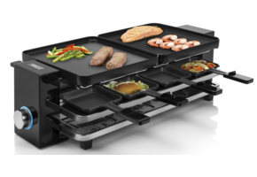 Princess 162925 Raclette Piano Black 8 - Gourmetstel