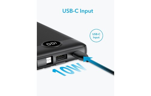 Veger C10 W1147 10.000 mAh Zwart - Powerbank