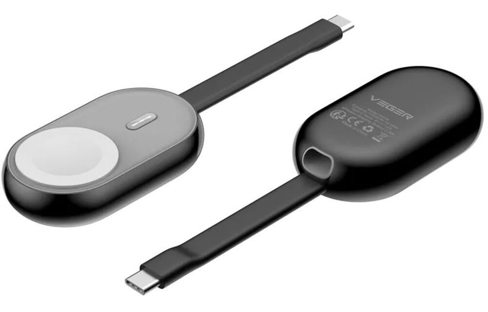 Veger Pomme W0102 1200 mAh voor Apple Watch - Powerbank