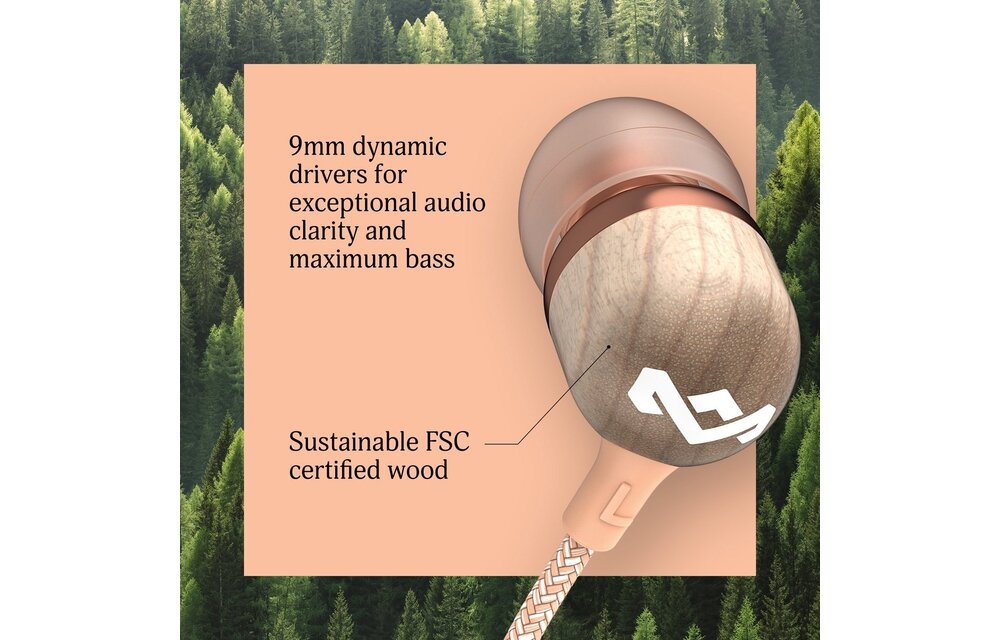 House of Marley Smile Jamaica USB-C Copper - Oordopjes