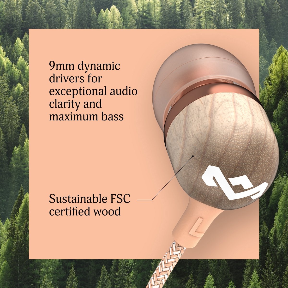 House of Marley Smile Jamaica USB-C Copper - Oordopjes