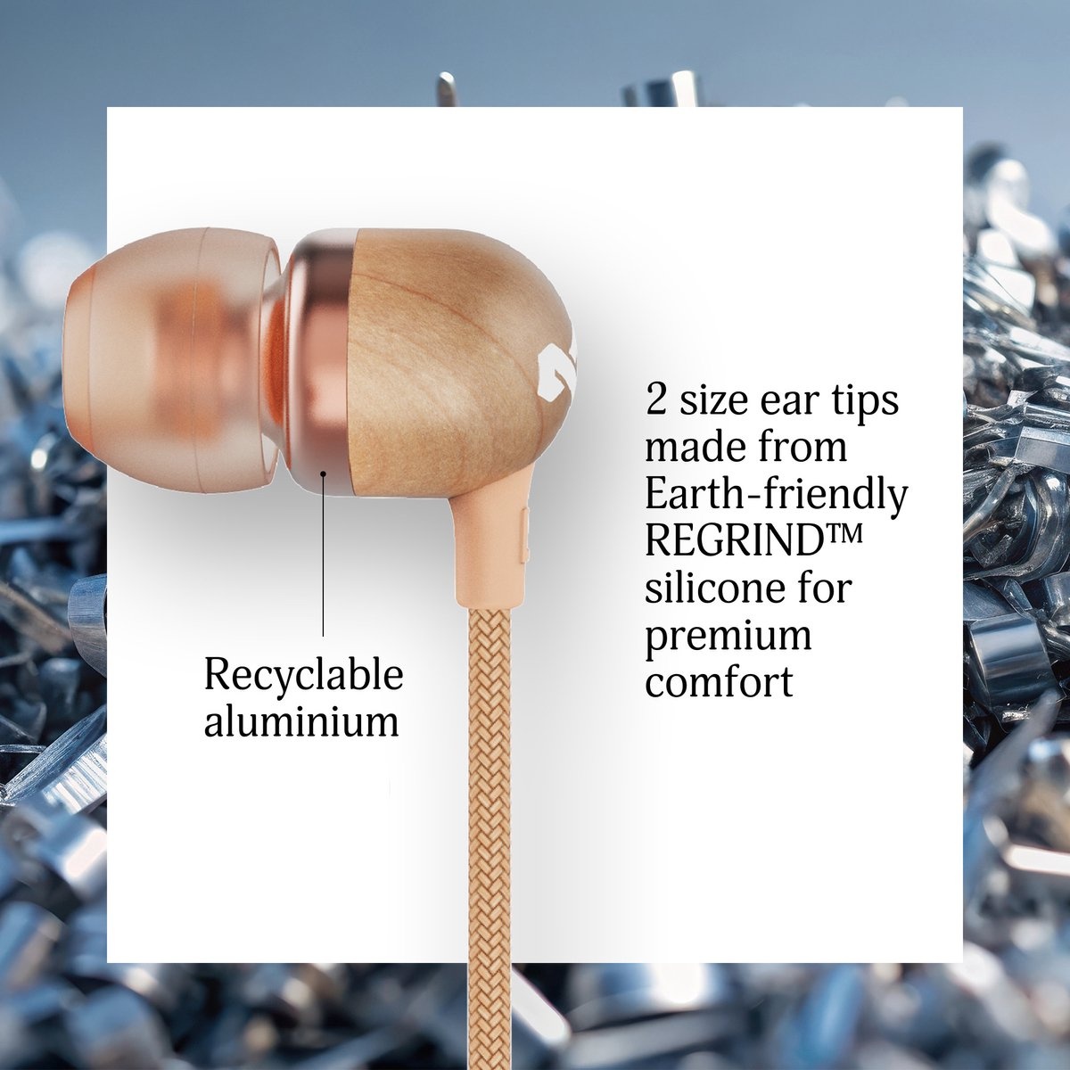 House of Marley Smile Jamaica USB-C Copper - Oordopjes