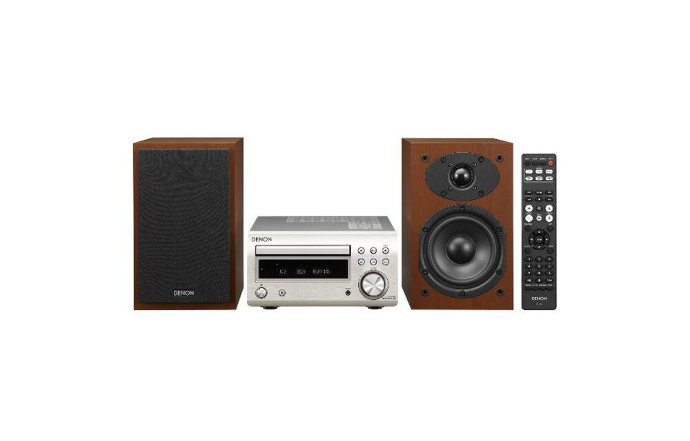 Denon D-M41DAB Silver/Wood - Radio