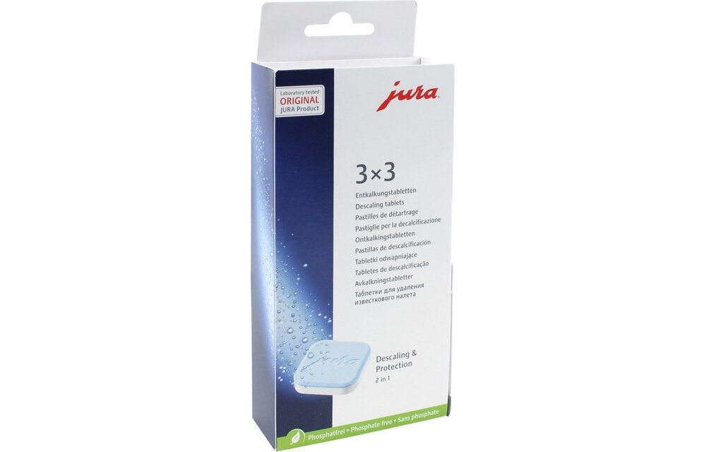 JURA ontkalkingstabletten 3 x 3 stuks