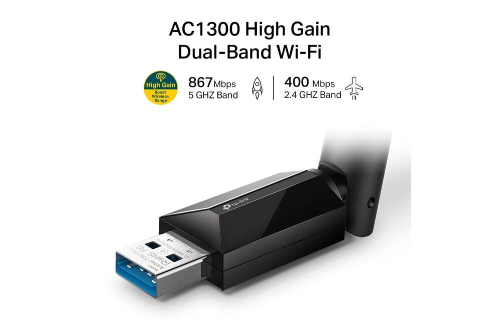 TP-Link Archer T3U Plus USB WiFi Adapter - Adapter