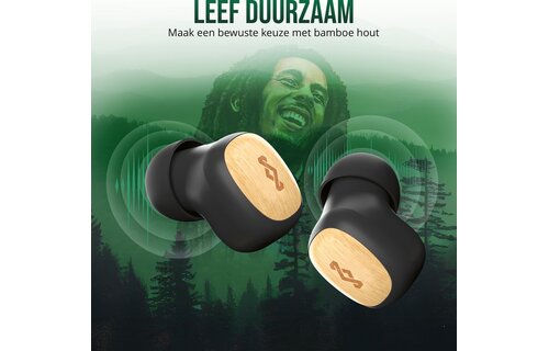 House of Marley Smile Jamaica Mini True Wireless Signature Black - Draadloze oordopjes