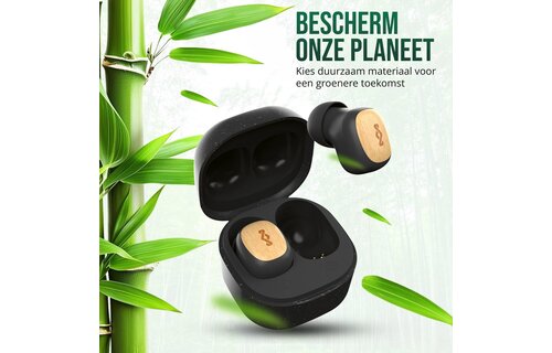 House of Marley Smile Jamaica Mini True Wireless Signature Black - Draadloze oordopjes