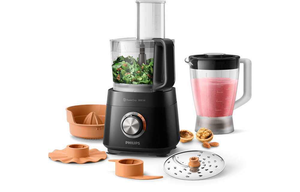 Philips HR7510/10 Zwart - Foodprocessor