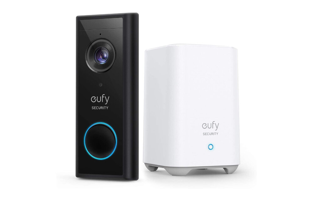 Eufy S220 Video Doorbell 2K (Batterij) + Homebase 2 - Deurbel