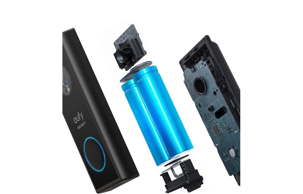 Eufy S220 Video Doorbell 2K (Batterij) + Homebase 2 - Deurbel
