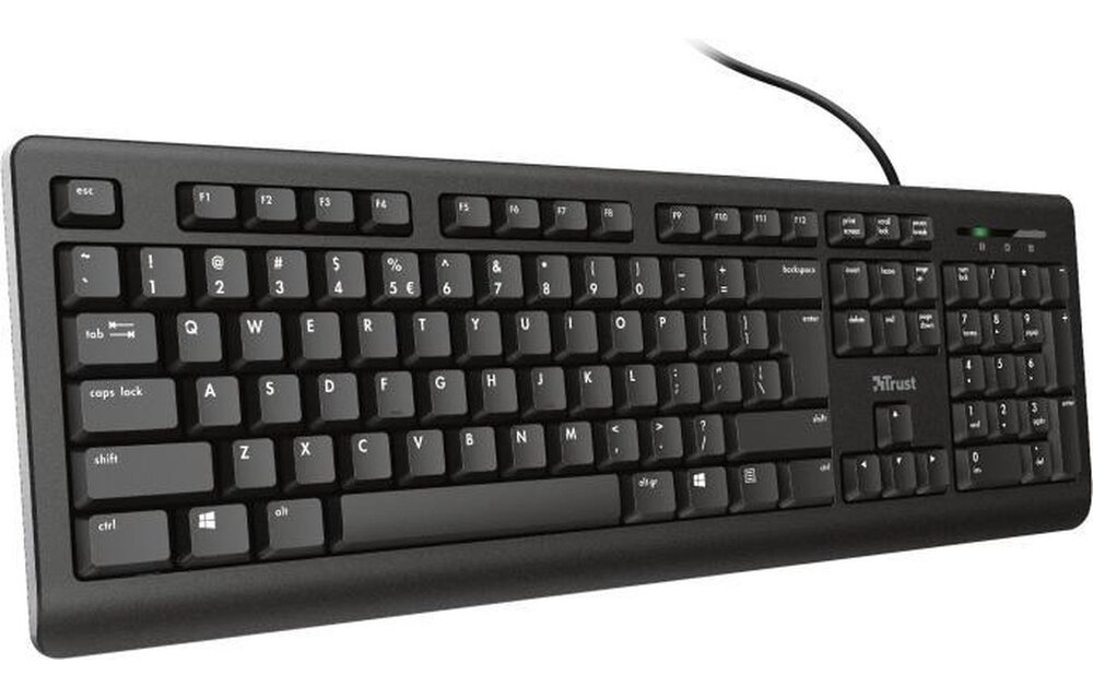 Trust 23970 Primo Zwart - Toetsenbord + muis set