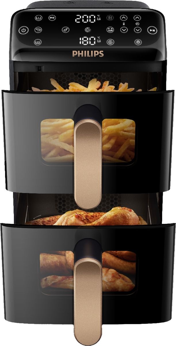 Philips 4000 Series Stacked Dual Basket NA462/70 - Hetelucht friteuse