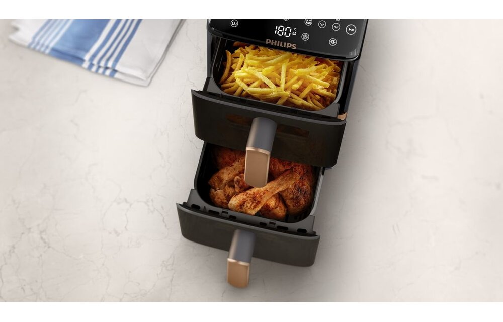 Philips 4000 Series Stacked Dual Basket NA462/70 - Hetelucht friteuse