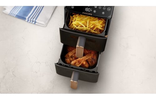 Philips 4000 Series Stacked Dual Basket NA462/70 - Hetelucht friteuse