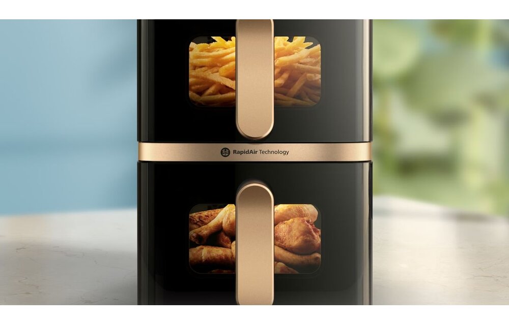 Philips 4000 Series Stacked Dual Basket NA462/70 - Hetelucht friteuse