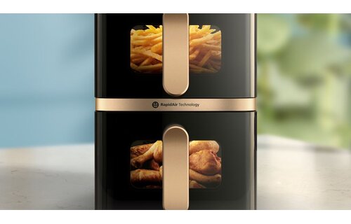 Philips 4000 Series Stacked Dual Basket NA462/70 - Hetelucht friteuse