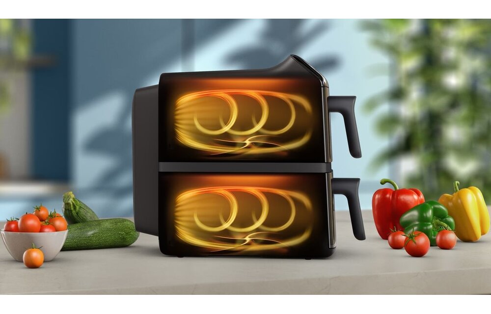 Philips 4000 Series Stacked Dual Basket NA462/70 - Hetelucht friteuse