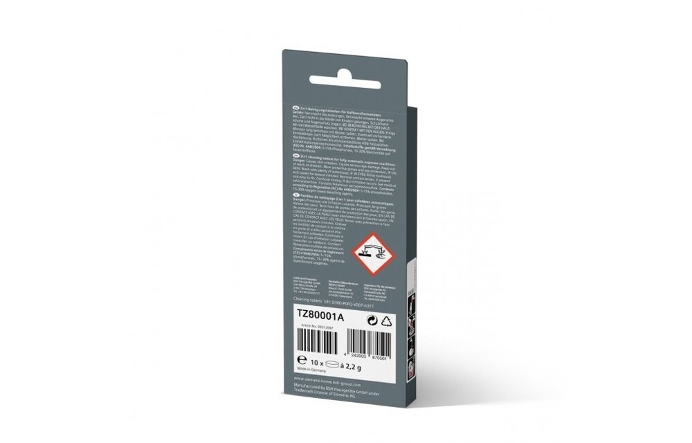 Siemens TCZ8001A EQ Reinigingstabletten (10 stuks)
