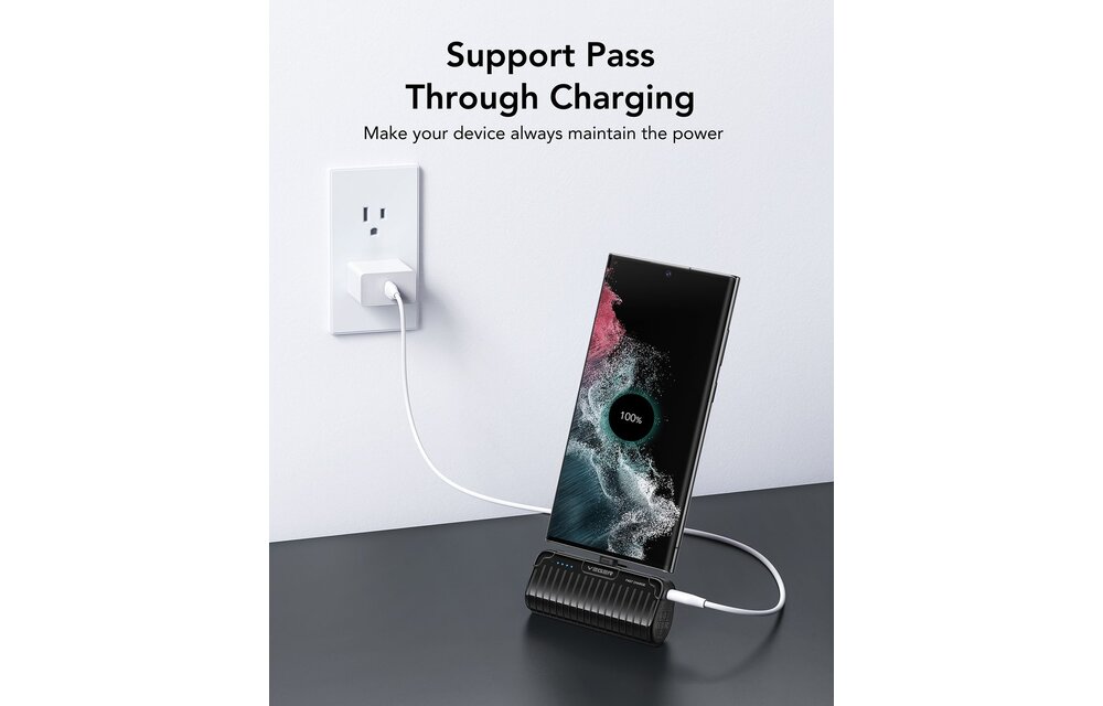 Veger PlugOn Pro-C W0558 5000mAh Zwart - Powerbank