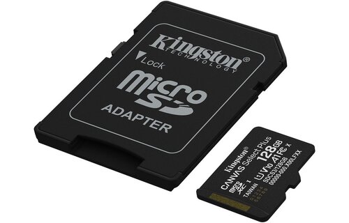 Kingston Canvas Select Plus Gen. 3 microSDXC 128GB met SD-adapter - Micro SD kaart
