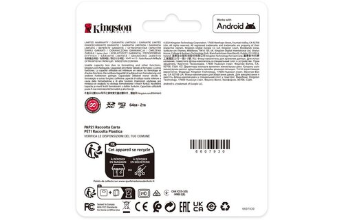 Kingston Canvas Select Plus Gen. 3 microSDXC 128GB met SD-adapter - Micro SD kaart