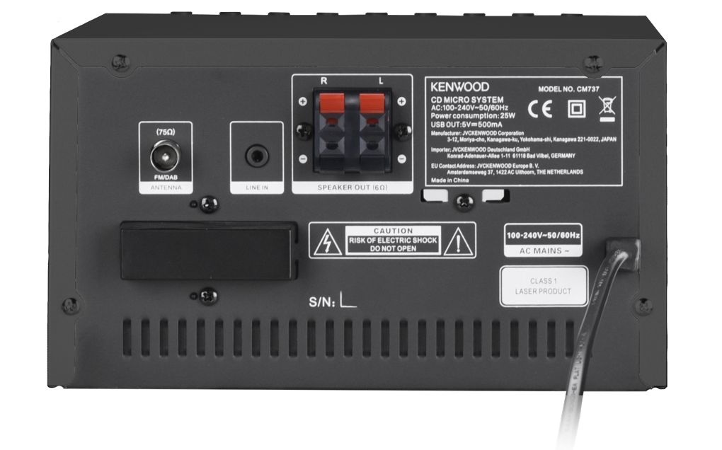 Kenwood M-7000S Zwart - Stereo set