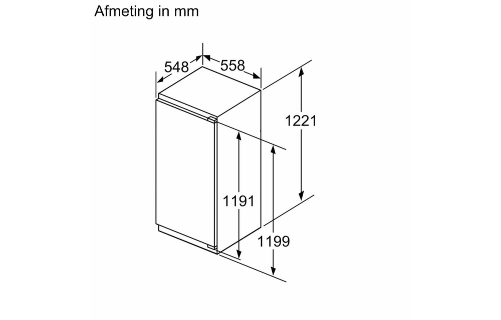 Siemens KI41REDD1 extraKlasse - Inbouw koelkast