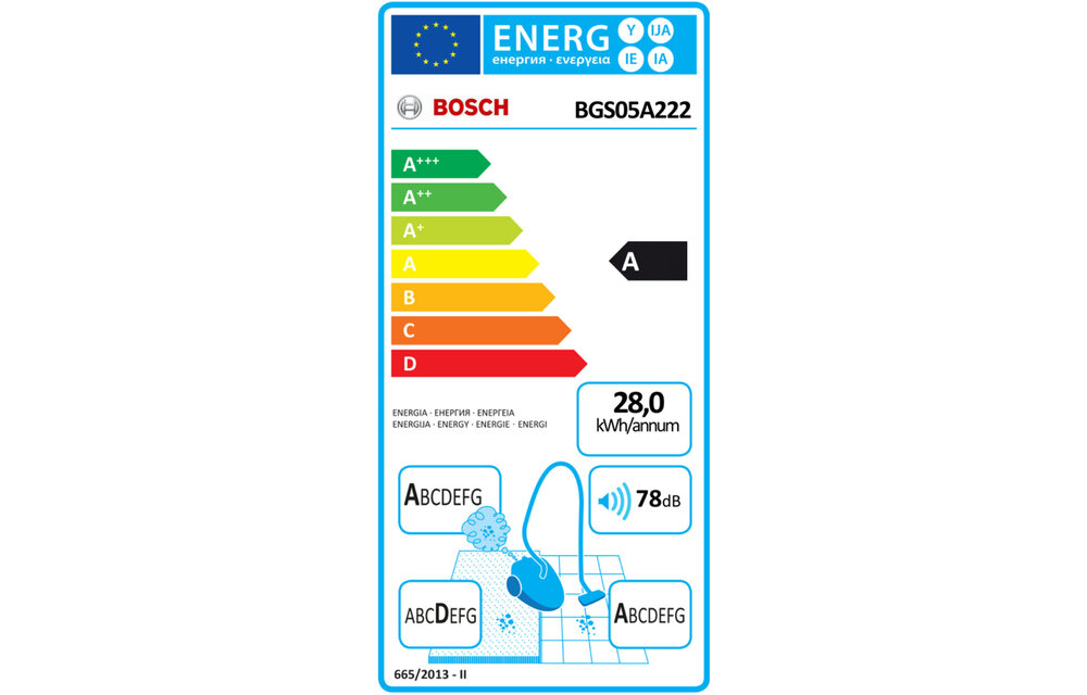 Bosch BGS05A222 Serie 2 - Stofzuiger zonder zak