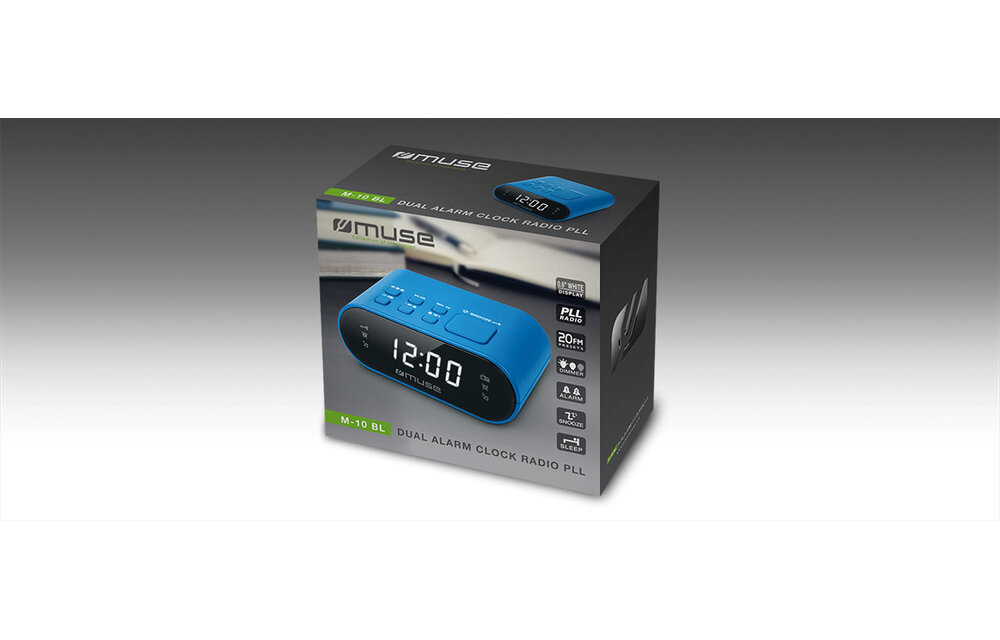 Muse M-10 BL - Wekkerradio
