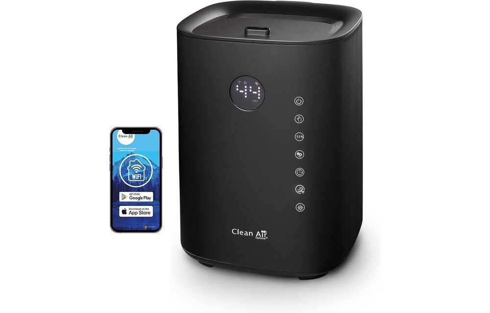 Clean Air Optima CA-604B Smart Zwart - Luchtbevochtiger