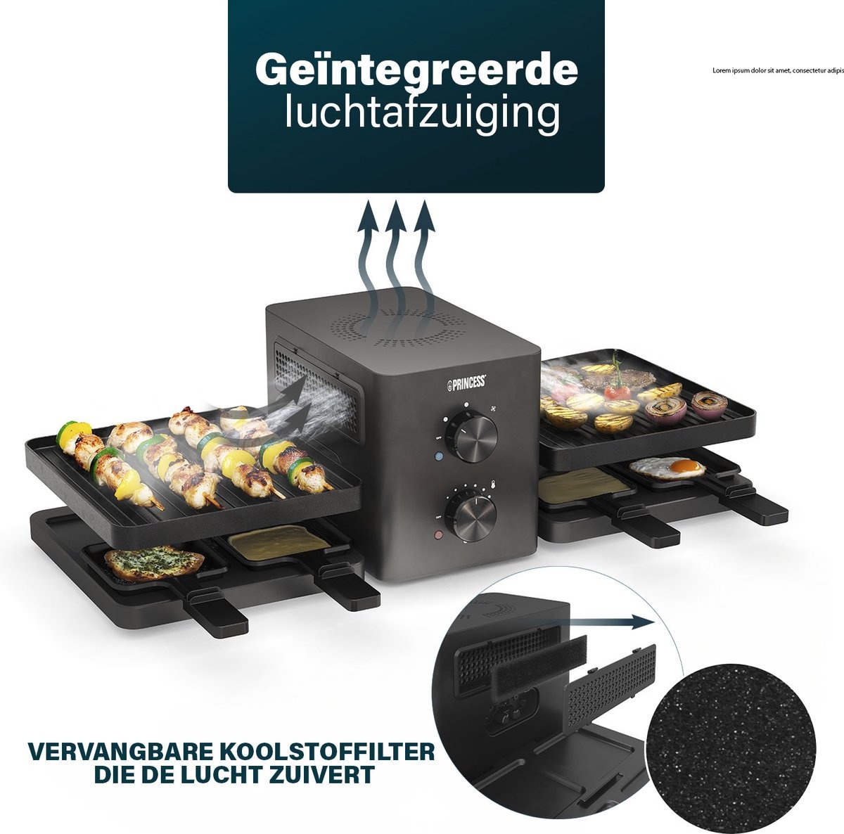 Princess 162660 Raclette Purify - Gourmetstel
