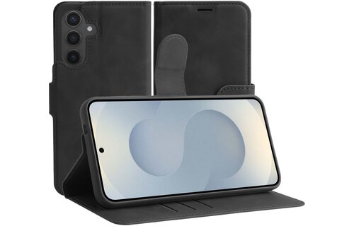 Just in Case PrimeWallet Case Samsung Galaxy S25+ PU leather Wallet Case Black - Telefoonhoesje