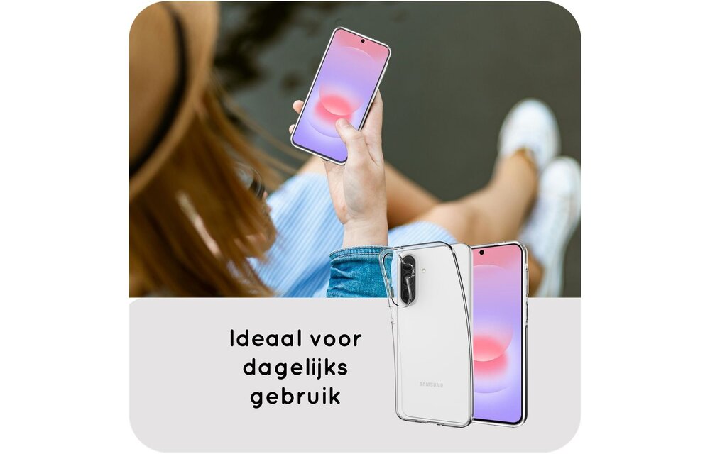 Just in Case Zero% Case Samsung Galaxy A37 Soft TPU Backcover Transparant - Telefoonhoesje