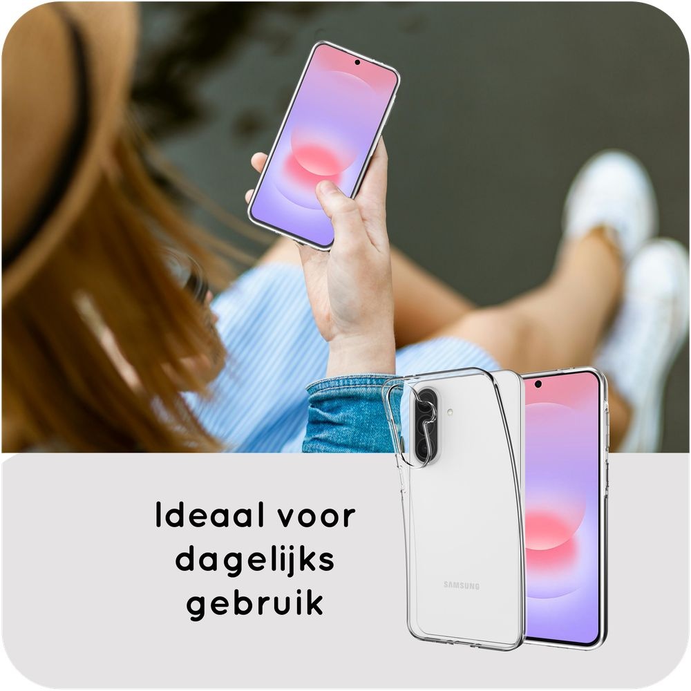 Just in Case Zero% Case Samsung Galaxy A37 Soft TPU Backcover Transparant - Telefoonhoesje