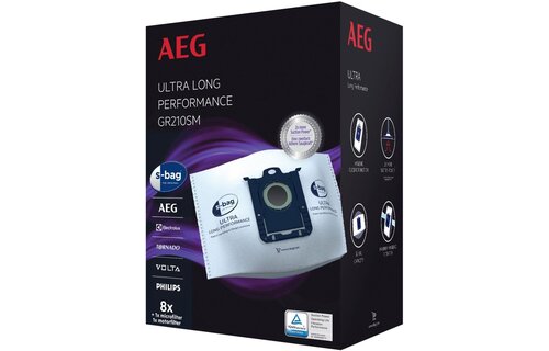 AEG GR210SM S-bag Ultra Long Performance (8 stuks) - Stofzuigerzakken