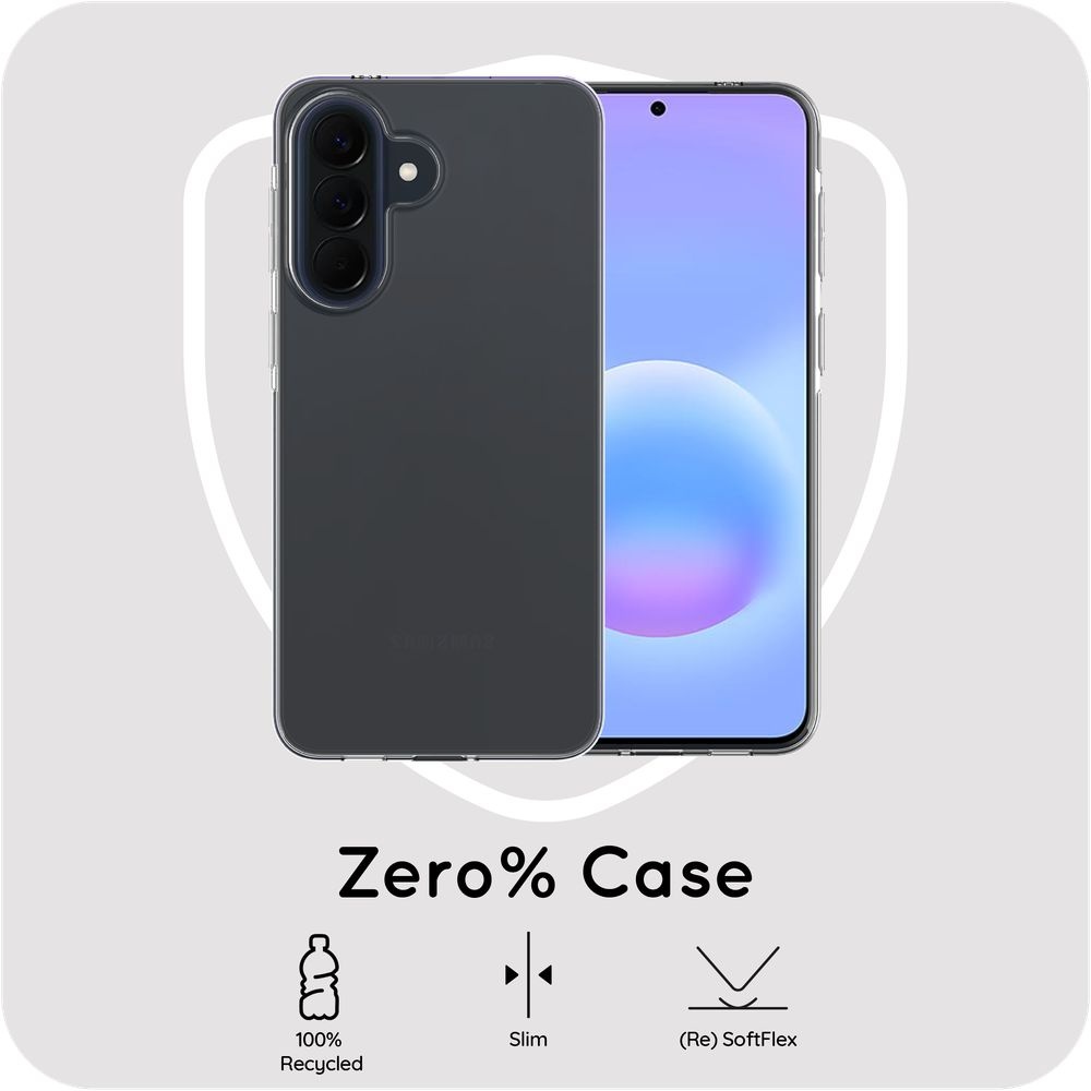 Just in Case Zero% Case Samsung Galaxy A57 Soft TPU Back Cover Transparant - Telefoonhoesje